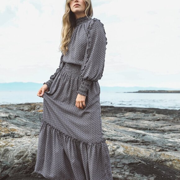 Max Studio Bohemian Maxi Dress M - Picture 6 of 8